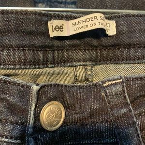dark blue jeans